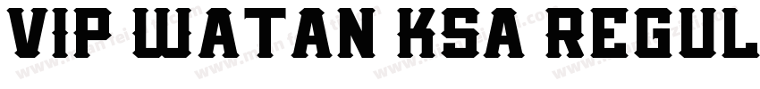 VIP Watan KSa Regul字体转换